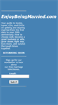 Mobile Screenshot of enjoybeingmarried.com