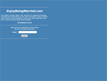 Tablet Screenshot of enjoybeingmarried.com
